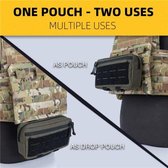 MOLLE Pouch Admin Dump Tactical Pouches Sub Abdominal Drop Carrying Kit EDC Bag - Picture 6 of 6